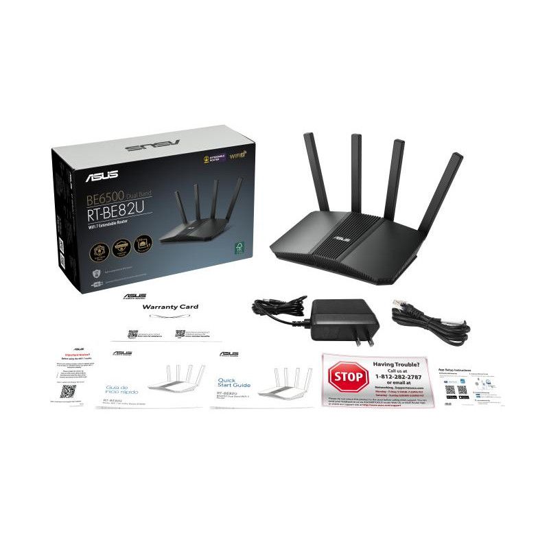 ASUS RT-BE82U BE6500 routeur sans fil 2.5 Gigabit Ethernet Bi-bande (2,4 GHz / 5 GHz) Noir · Routeurs · Informat Systems S... (image 12)