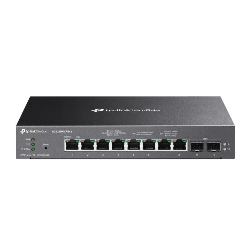 TP-Link Omada SG2210XMP-M2 commutateur réseau Géré L2/L2+ 2.5G Ethernet (100/1000/2500) Connexion Ethernet, supportant l'a...