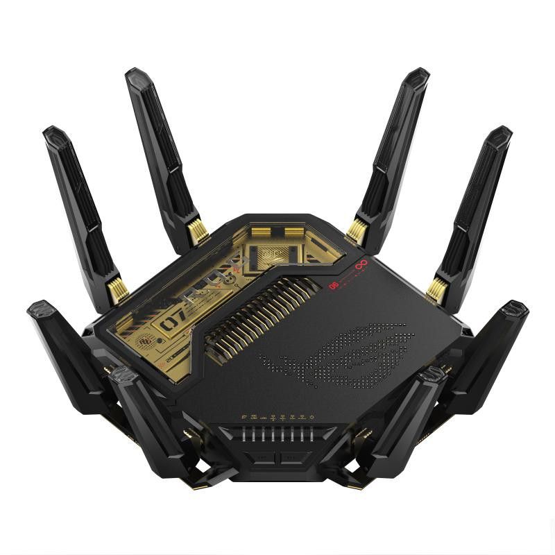 ASUS ROG Rapture GT-BE98 routeur sans fil 10 Gigabit Ethernet Quad-band (2.4 GHz / 5 GHz-1 / 5 GHz-2 / 6 GHz) Noir · Route...