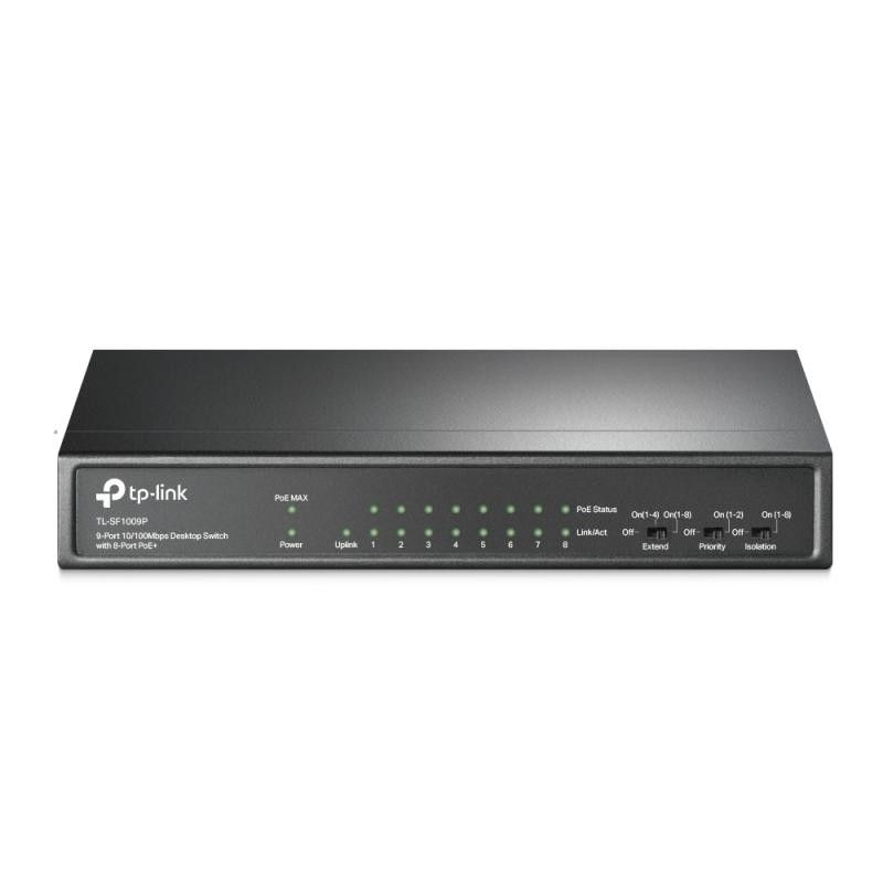 TP-LINK TL-SF1009P - Switch de bureau 9 ports 10/100 Mbps avec 8 ports PoE+ · Switches · Informat Systems Strasbourg (image 2)
