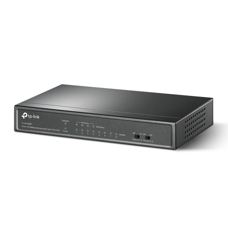 TP-LINK TL-SF1008P - Switch de bureau 8 ports 10/100 Mbps - 4 ports PoE · Switches · Informat Systems Strasbourg