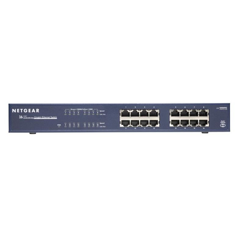 NETGEAR 16-PORT GE UNMANAGED SWITCH (JGS516) · Gigabit Ethernet · Informat Systems Strasbourg