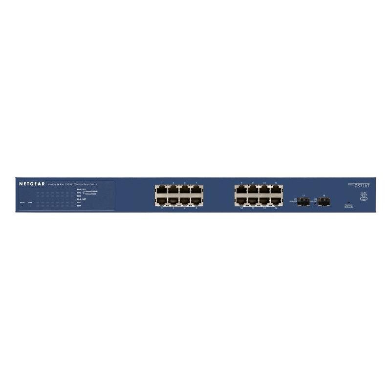 NETGEAR GS716T Géré L2/L3 Gigabit Ethernet (10/100/1000) Noir · Informat Systems Strasbourg