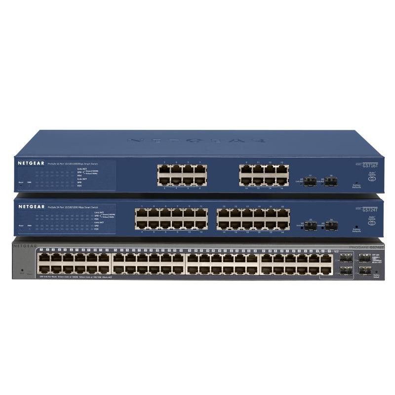 NETGEAR GS716T Géré L2/L3 Gigabit Ethernet (10/100/1000) Noir · Informat Systems Strasbourg (image 4)