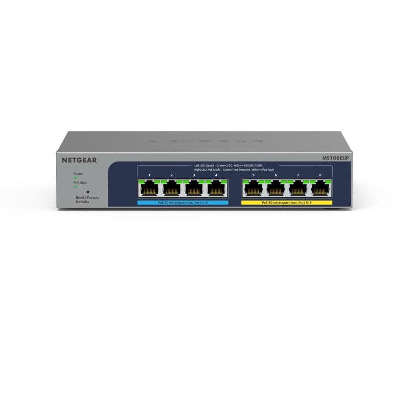 NETGEAR 8-PORT ULTRA60 PoE++ (MS108EUP) · Gigabit Ethernet · Informat Systems Strasbourg (image 4)