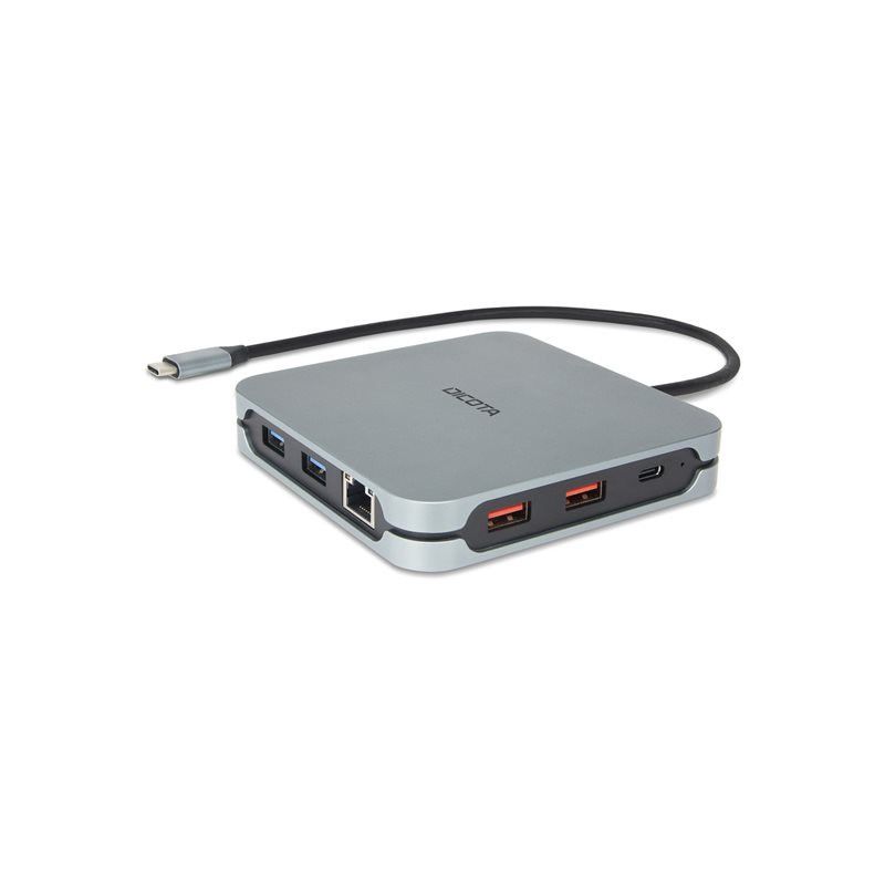 DICOTA D32057 hub & concentrateur USB Type-C 10000 Mbit/s Argent · Dock Station · Informat Systems Strasbourg