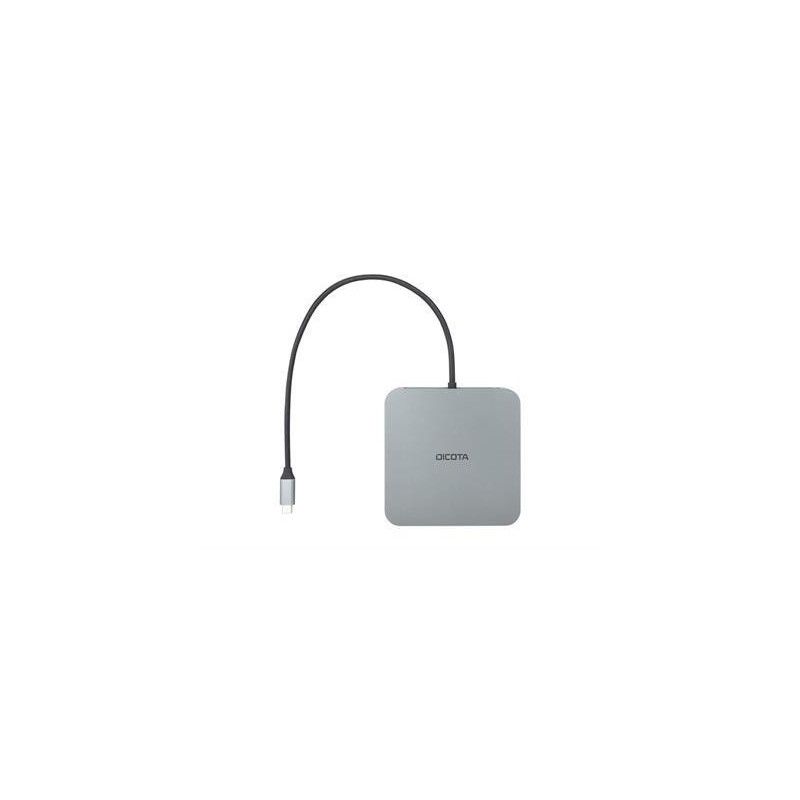DICOTA D32057 hub & concentrateur USB Type-C 10000 Mbit/s Argent · Dock Station · Informat Systems Strasbourg (image 4)