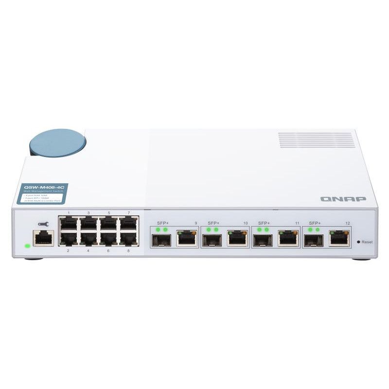 QNAP Switch 8 Ports *QSW-M408-4C · Gigabit Ethernet · Informat Systems Strasbourg (image 2)