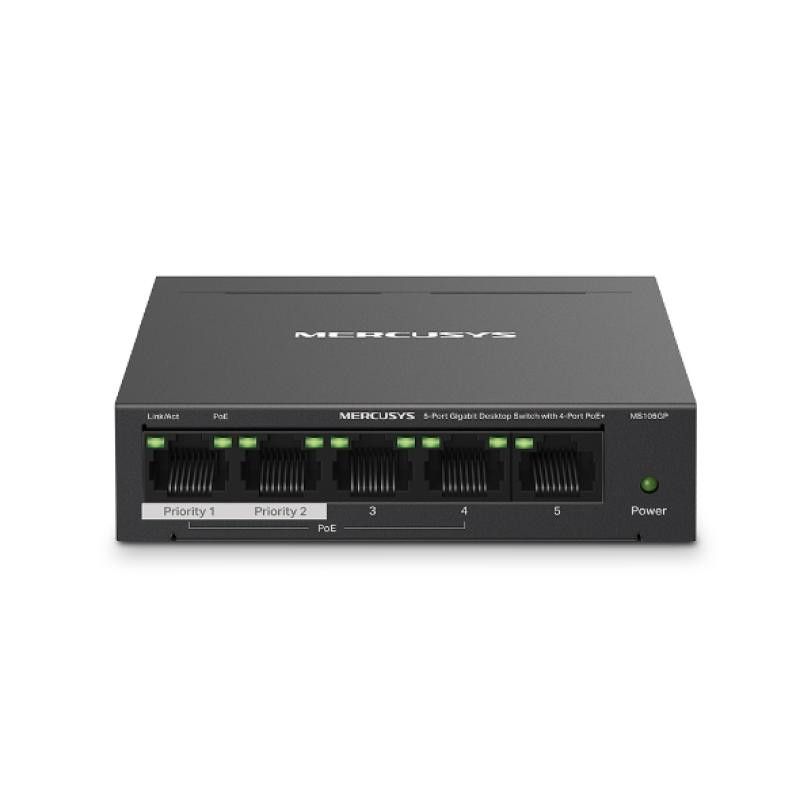 Mercusys MS105GP commutateur réseau Gigabit Ethernet (10/100/1000) Connexion Ethernet, supportant l'alimentation via ce po... (image 2)