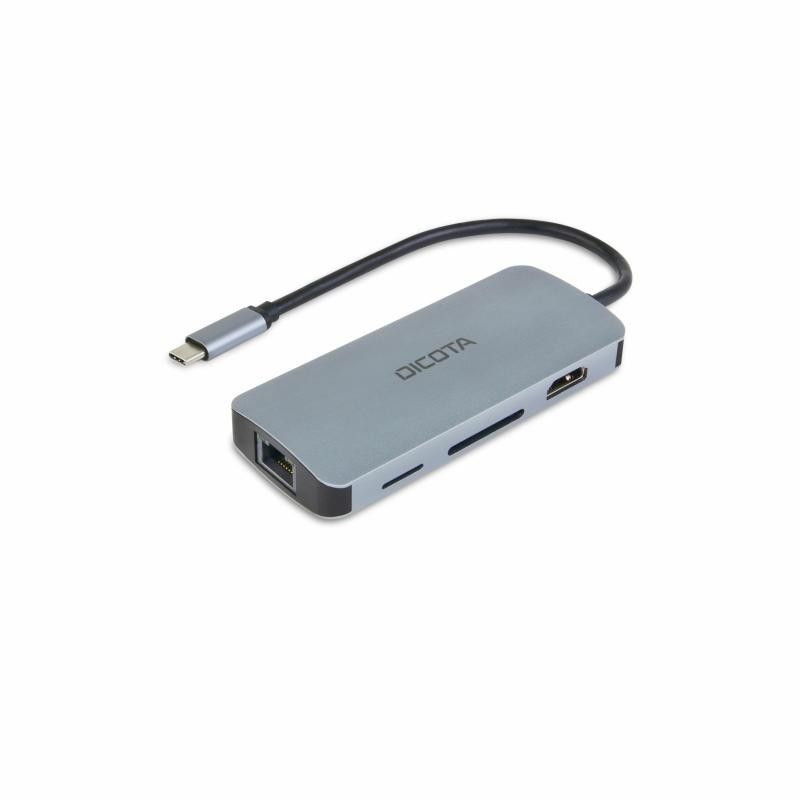 DICOTA D32062 hub & concentrateur USB Type-C Argent · Switches · Informat Systems Strasbourg
