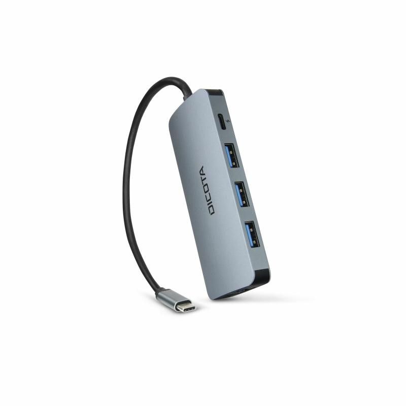 DICOTA D32062 hub & concentrateur USB Type-C Argent · Switches · Informat Systems Strasbourg (image 3)