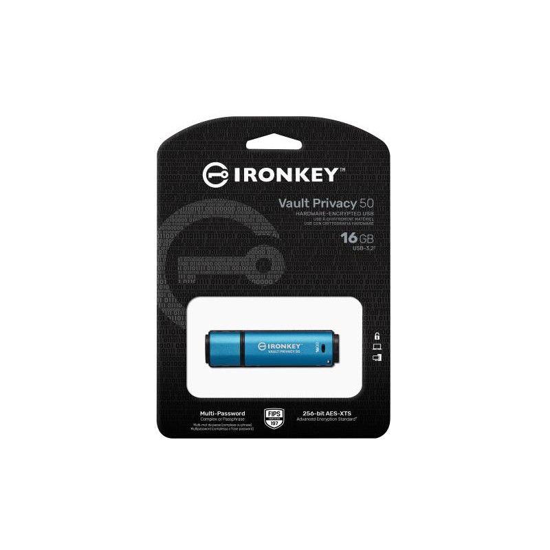 KINGSTON 16GB IronKey Vault Privacy 50 *IKVP50/16GB · Clé USB · Informat Systems Strasbourg (image 3)