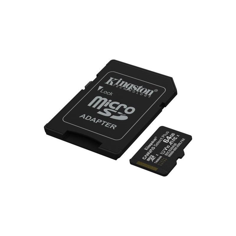 Kingston Technology 64GB microSDXC Canvas Select Plus Gen3 100MB/s A1 (Adaptateur SD inclus) · CARTE MEMOIRE · Informat Sy... (image 2)