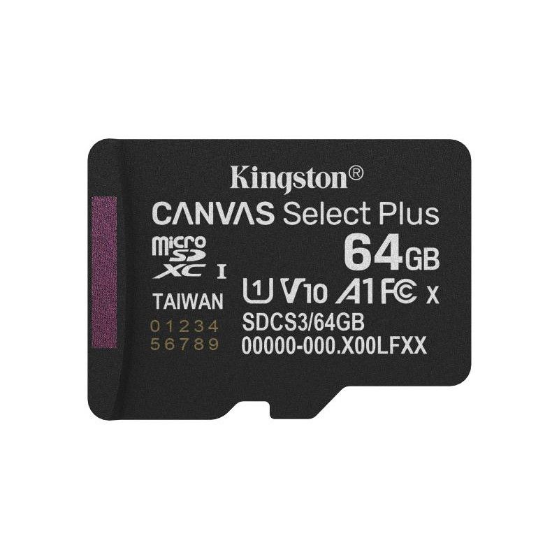 Kingston Technology 64GB microSDXC Canvas Select Plus Gen3 100MB/s A1 (Adaptateur SD inclus) · CARTE MEMOIRE · Informat Sy... (image 3)