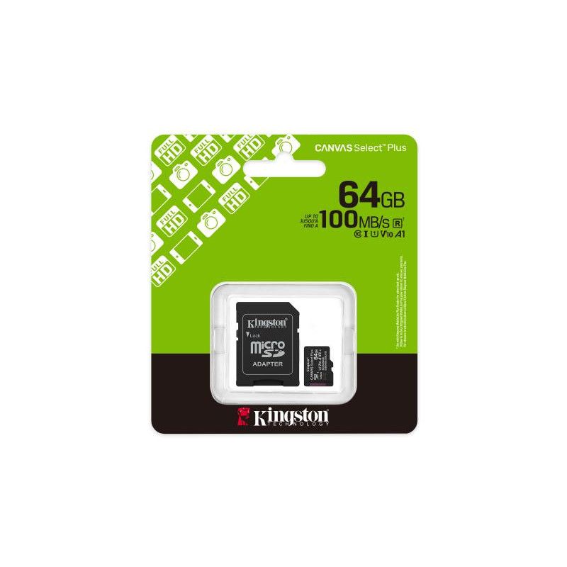 Kingston Technology 64GB microSDXC Canvas Select Plus Gen3 100MB/s A1 (Adaptateur SD inclus) · CARTE MEMOIRE · Informat Sy... (image 5)