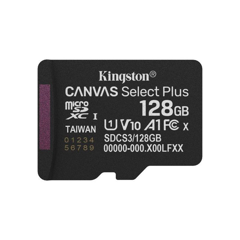 Kingston Technology 128GB micSDXC Canvas Select Plus Gen3 150R A1 (Adaptateur SD non inclus) · Cartes mémoires · Informat ...