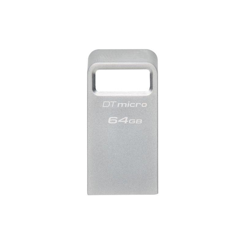 KINGSTON 64GB DataTraveler Micro 200MB/s Metal USB 3.2 Gen 1 · Clé USB · Informat Systems Strasbourg