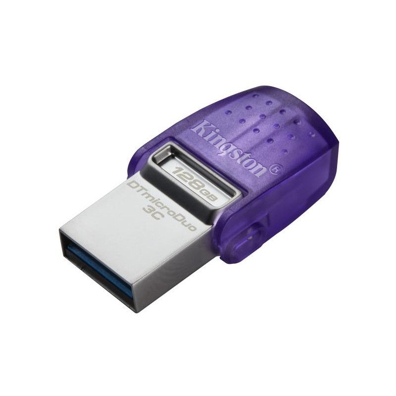 KINGSTON 128GB microDuo 3C 200MB/s dual USB-A + USB-C *DTDUO3CG3/128GB* · Clé USB · Informat Systems Strasbourg