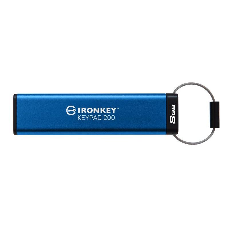 Kingston Technology IronKey Keypad 200 de 8 Go, FIPS 140-3 niveau 3 (en attente), chiffrement AES-256 · Clé USB · Informat...