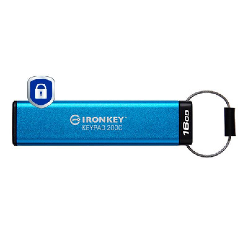 Kingston Technology IronKey Keypad 200C USB-C de 16 Go, FIPS 140-3 niveau 3 AES-256 · Clé USB · Informat Systems Strasbourg