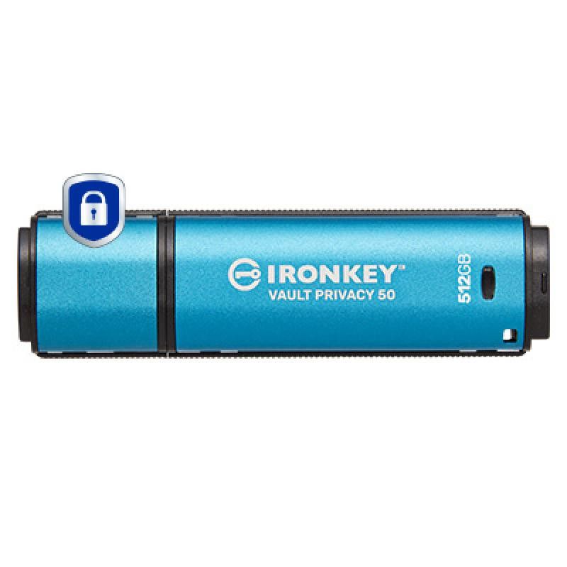 Kingston Technology IronKey 512Go Vault Privacy 50 chiffrée AES-256, FIPS 197 · Clé USB · Informat Systems Strasbourg