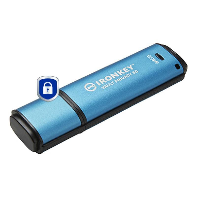 KINGSTON 64GB IronKey Vault Privacy 50 *IKVP50/64GB · Clé USB · Informat Systems Strasbourg (image 2)