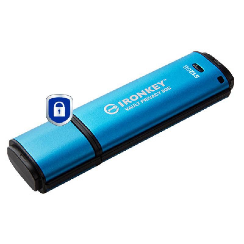 Kingston Technology IronKey 512Go USB-C Vault Privacy 50C chiffrée AES-256, FIPS 197 · Clé USB · Informat Systems Strasbourg (image 2)