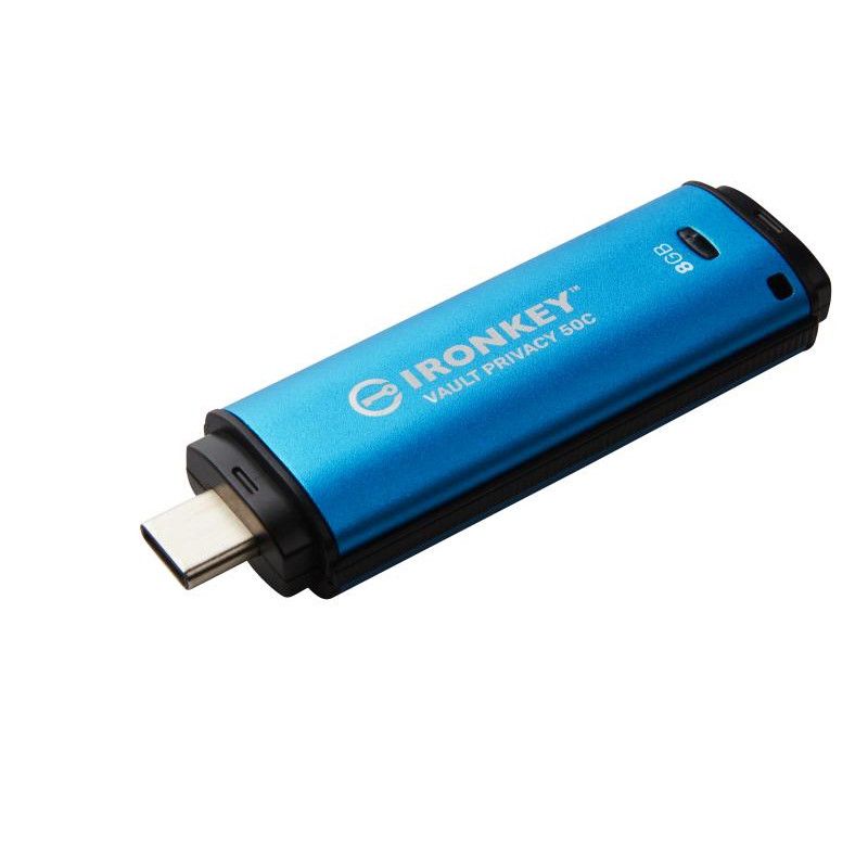 Kingston Technology IronKey 8Go USB-C Vault Privacy 50C chiffrée AES-256, FIPS 197 · Clé USB · Informat Systems Strasbourg (image 5)