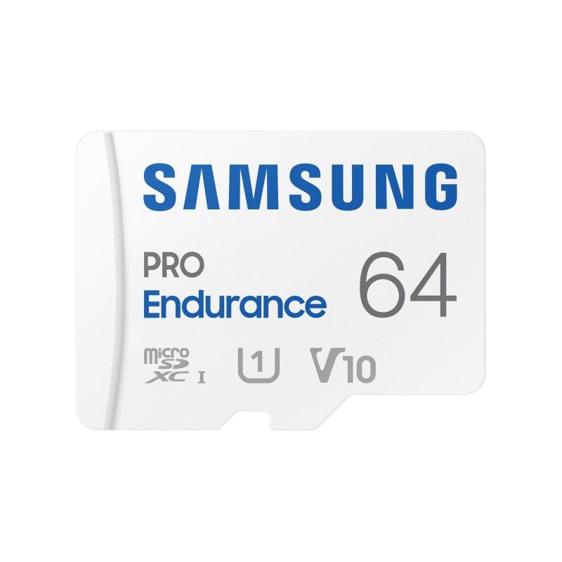 SAMSUNG PRO Endurance microSD 64G + Adapt. SD · CARTE MEMOIRE · Informat Systems Strasbourg