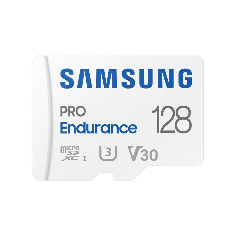 SAMSUNG PRO Endurance microSD 128G + Adapt. SD · CARTE MEMOIRE · Informat Systems Strasbourg