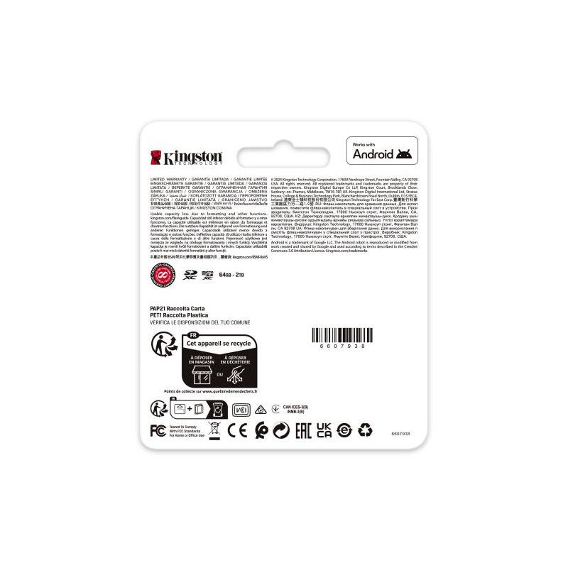 Kingston Technology Canvas Go! Plus 1 To SDXC Canvas Go Plus Gen4 200 Mo/s C10 UHS-I U3 V30 · CARTE MEMOIRE · Informat Sys... (image 4)