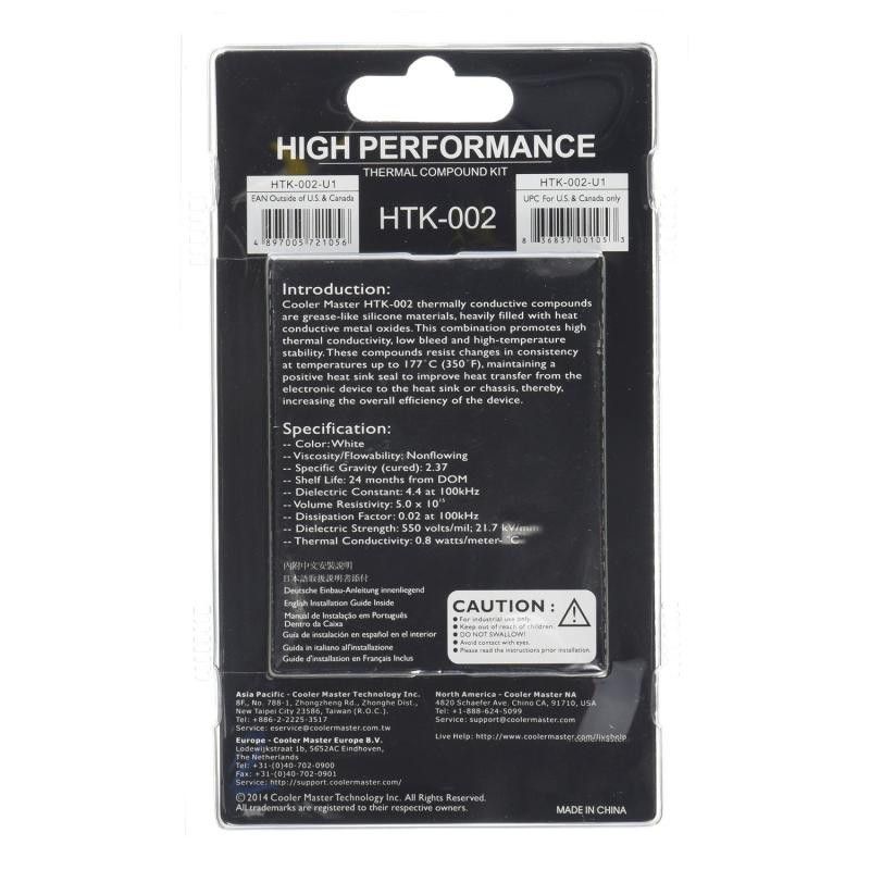 COOLER MASTER HTK-002 - PATE THERMIQUE · Pâte thermique · Informat Systems Strasbourg (image 3)