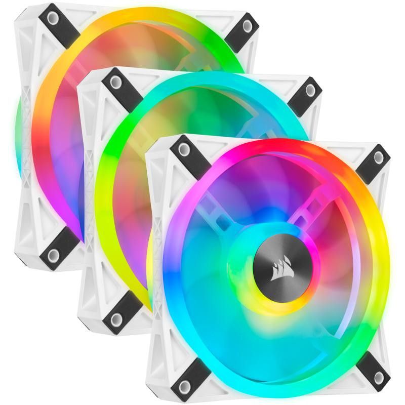 CORSAIR ICUE QL120 RGB Blanc · Refroidissement PC · Informat Systems Strasbourg