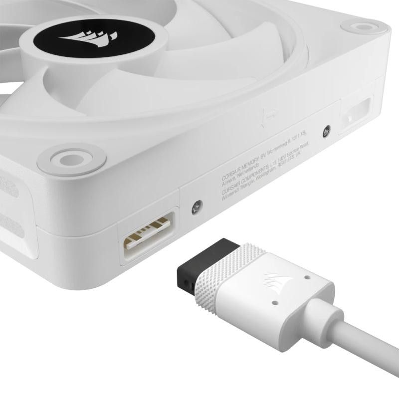 Corsair iCUE LINK QX120 RGB Boitier PC Ventilateur 12 cm Blanc 3 pièce(s) · Refroidissement PC · Informat Systems Strasbourg (image 3)