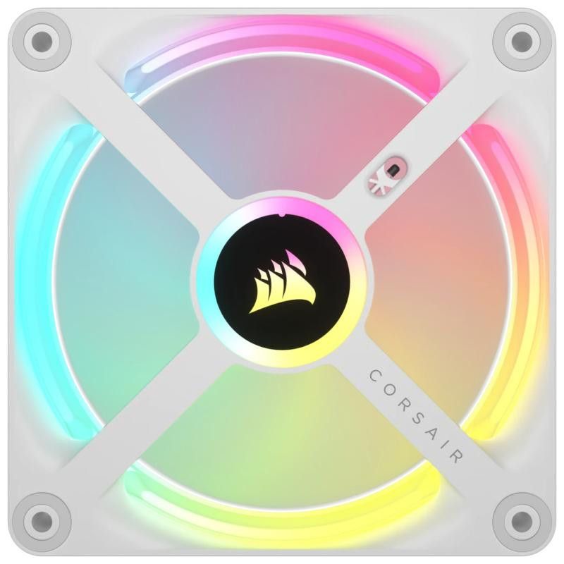 Corsair iCUE LINK QX120 RGB Boitier PC Ventilateur 12 cm Blanc 3 pièce(s) · Refroidissement PC · Informat Systems Strasbourg (image 4)
