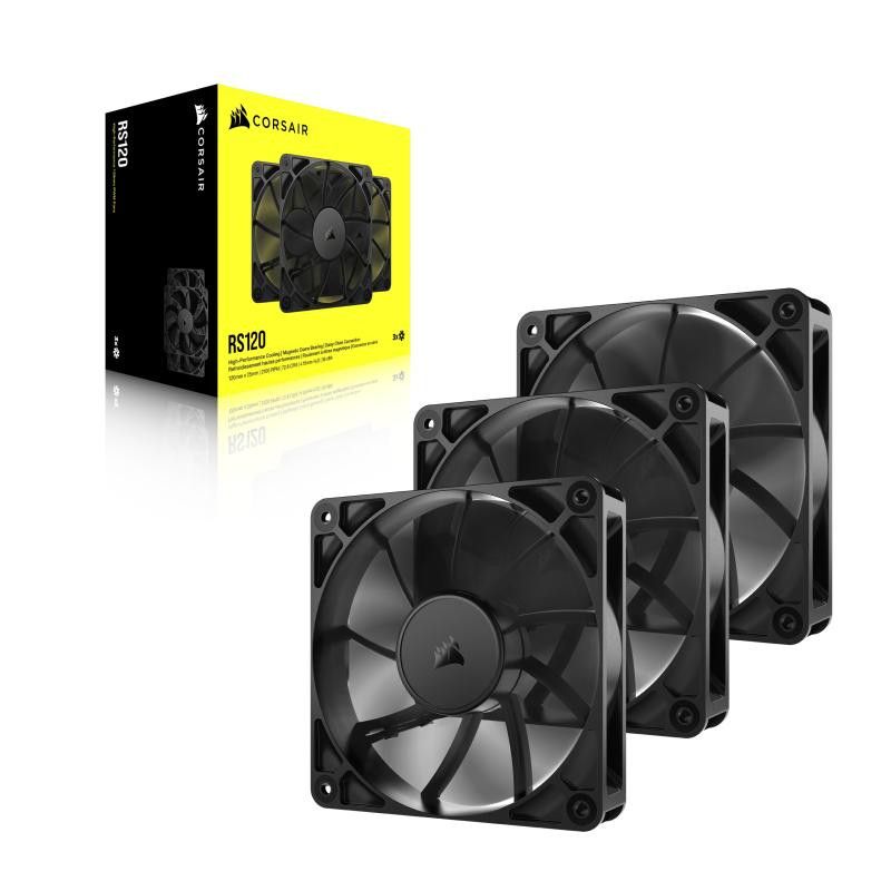 Corsair RS120 Boitier PC Ventilateur 12 cm Noir 3 pièce(s) · Ventilateur Boitier · Informat Systems Strasbourg (image 6)
