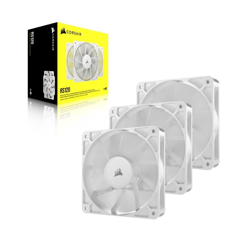 Corsair RS120 Boitier PC Ventilateur 12 cm Blanc 3 pièce(s) · Ventilateur Boitier · Informat Systems Strasbourg (image 6)