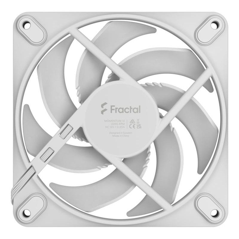 Fractal Design Momentum 12 Boitier PC Ventilateur 12 cm Blanc 1 pièce(s) · Ventilateur Boitier · Informat Systems Strasbourg (image 4)