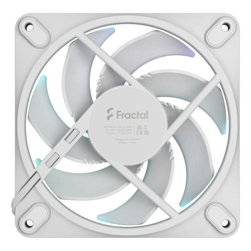 Fractal Design Momentum 12 RGB Boitier PC Ventilateur 12 cm Blanc 1 pièce(s) · Ventilateur Boitier · Informat Systems Stra... (image 5)