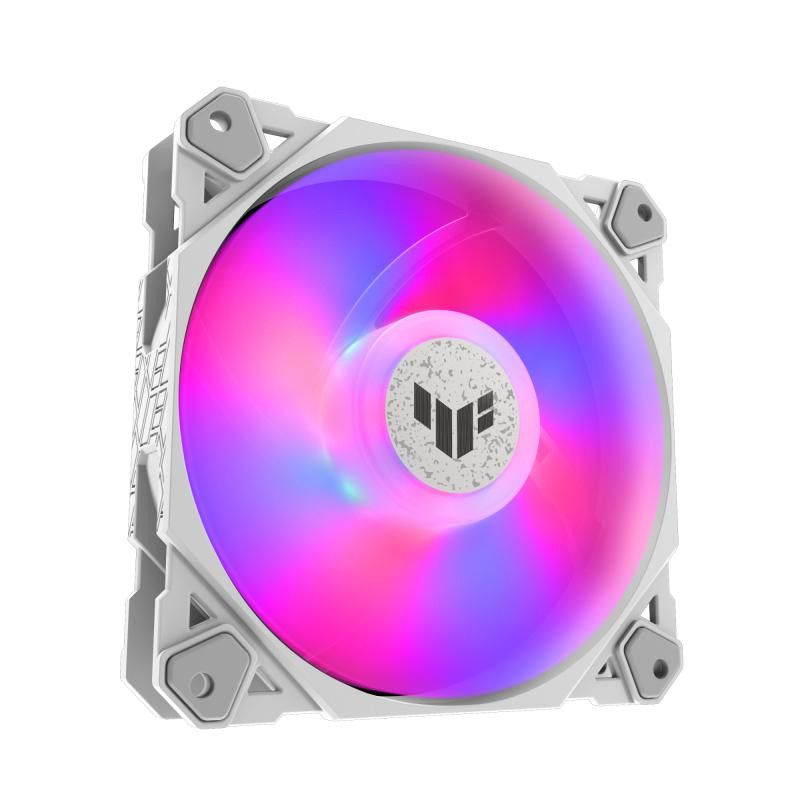 ASUS TUF GAMING TF120 ARGB WHITE EDITION Boitier PC Refroidisseur d'air 12 cm Blanc 1 pièce(s) · Ventilateur Boitier · Inf... (image 4)