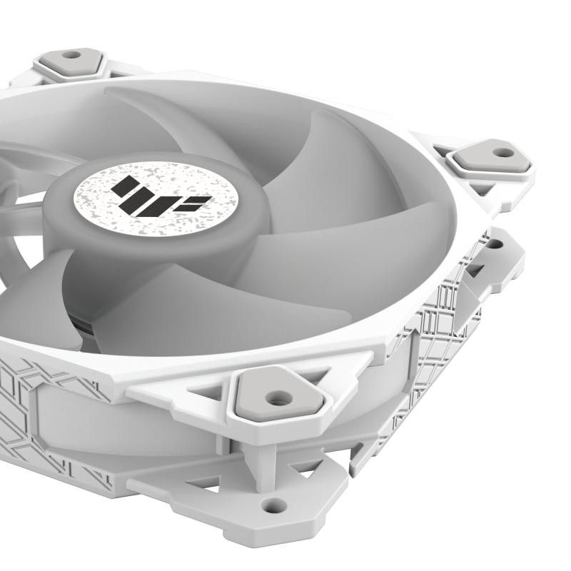 ASUS TUF GAMING TF120 ARGB WHITE EDITION Boitier PC Refroidisseur d'air 12 cm Blanc 1 pièce(s) · Ventilateur Boitier · Inf... (image 6)