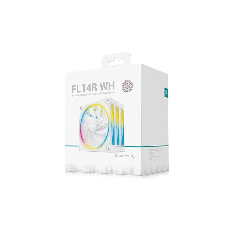 DeepCool FL14R Boitier PC Ventilateur 14 cm Blanc 3 pièce(s) · Ventilateur Boitier · Informat Systems Strasbourg