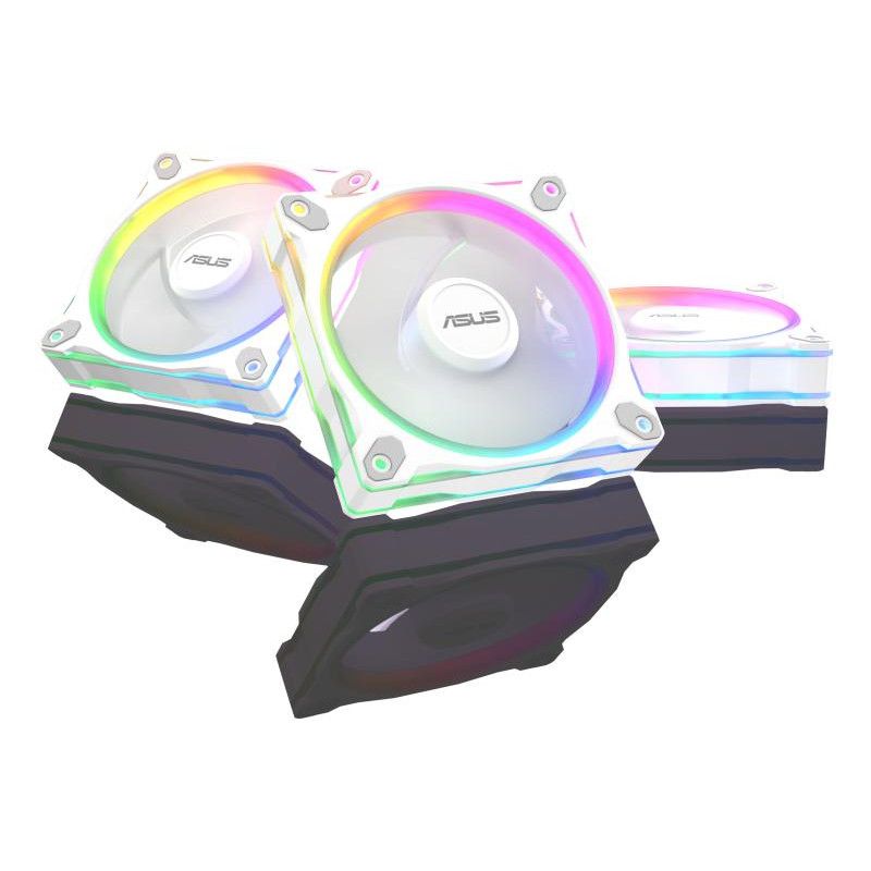 ASUS Prime MR120 Fan ARGB Reverse White 3in1 Boitier PC Ventilateur 12 cm Blanc 3 pièce(s) · Ventilateur Boitier · Informa... (image 2)
