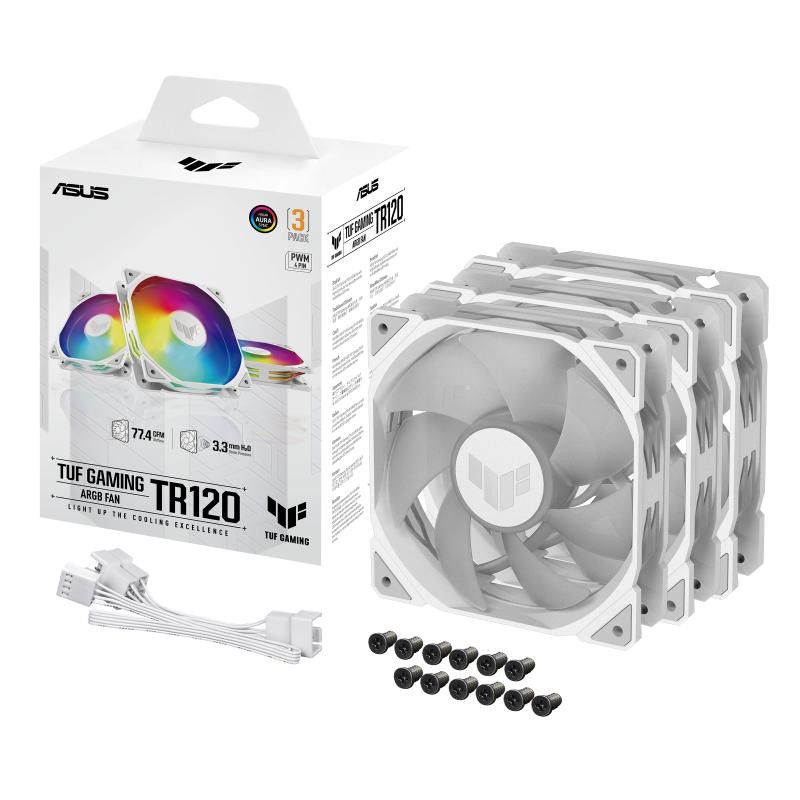 ASUS TUF GAMING TR120 ARGB 3IN1 White Boitier PC Refroidisseur d'air 12 cm Blanc · Ventilateur Boitier · Informat Systems ... (image 11)