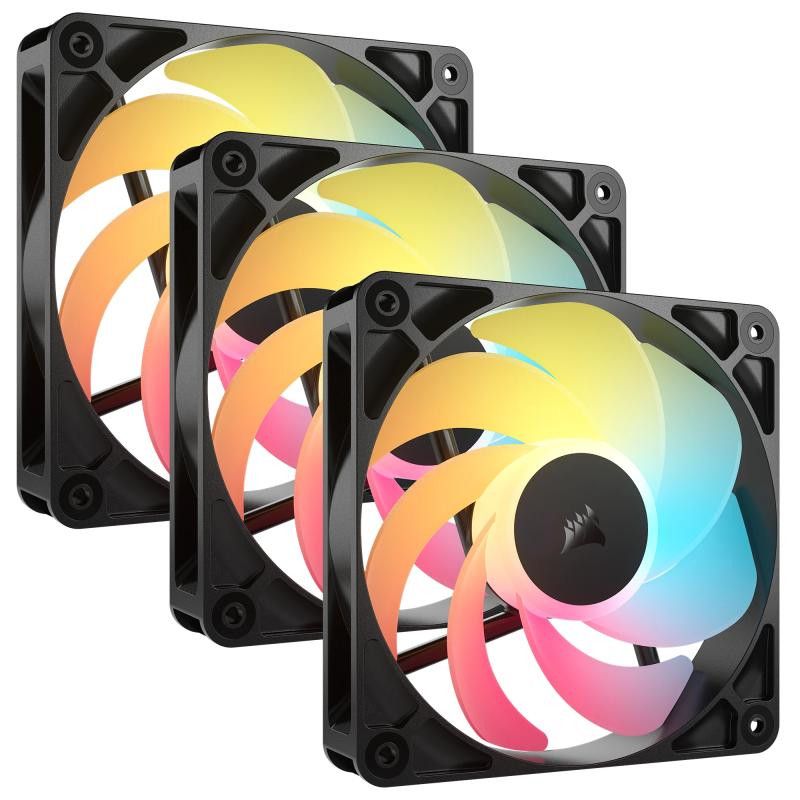 Corsair RS120-R ARGB Boitier PC Ventilateur 12 cm Noir 3 pièce(s) · Ventilateur Boitier · Informat Systems Strasbourg (image 2)