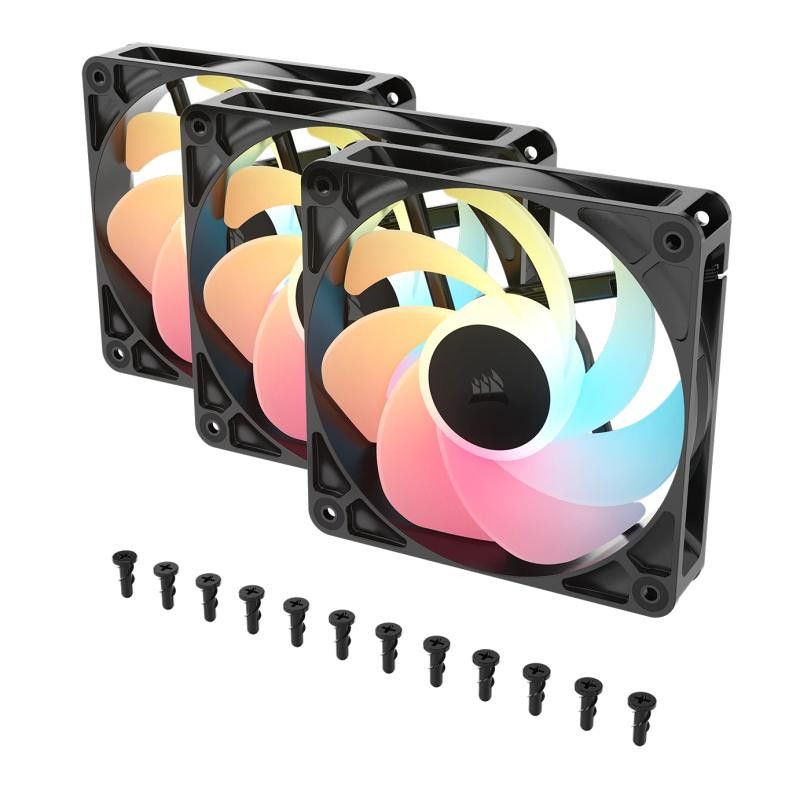 Corsair RS120-R ARGB Boitier PC Ventilateur 12 cm Noir 3 pièce(s) · Ventilateur Boitier · Informat Systems Strasbourg (image 3)