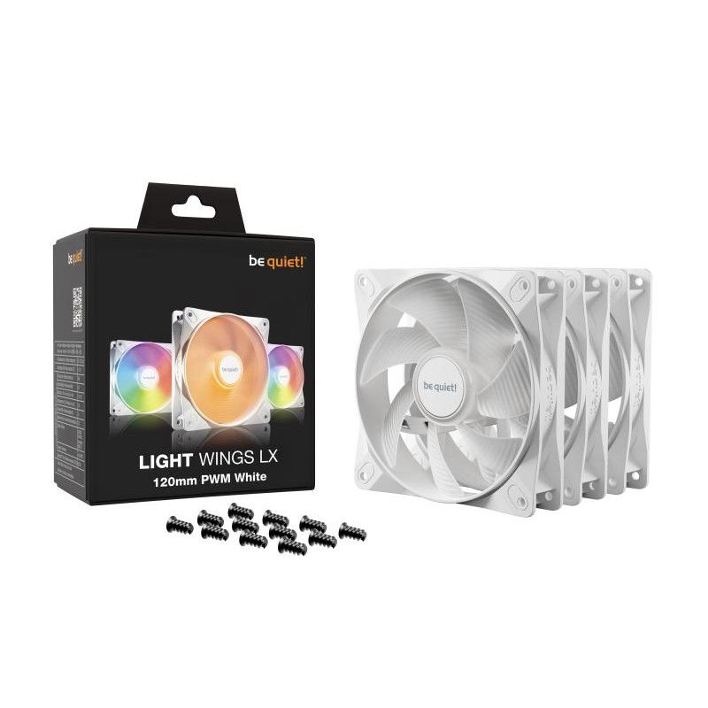 be quiet! Light Wings LX 120 mm PWM | Ventilateur PC ARGB White, Pack de 3 · Ventilateur Boitier · Informat Systems Strasb... (image 5)
