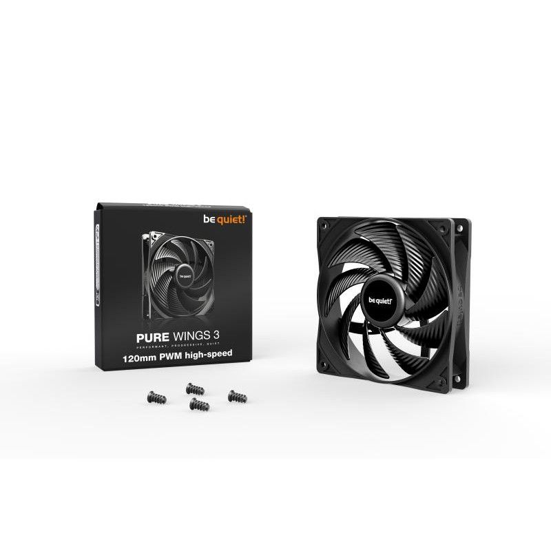 be quiet! Pure Wings 3 120 mm PWM | Ventilateur PC high-speed · Ventilateur Boitier · Informat Systems Strasbourg (image 3)