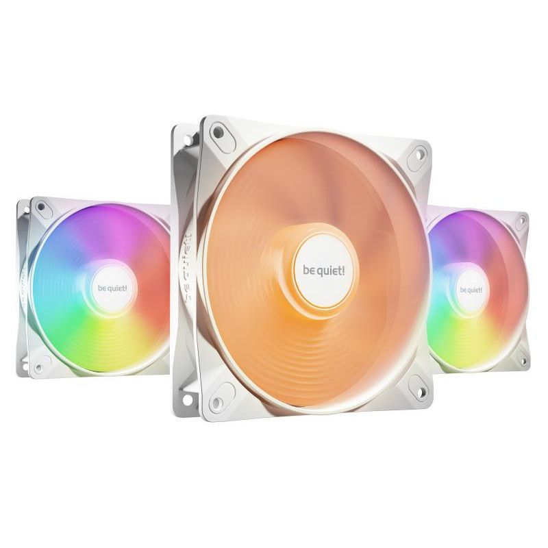 be quiet! Light Wings LX 120 mm PWM | Ventilateur PC ARGB high-speed White, Pack de 3 · Ventilateur Boitier · Informat Sys...