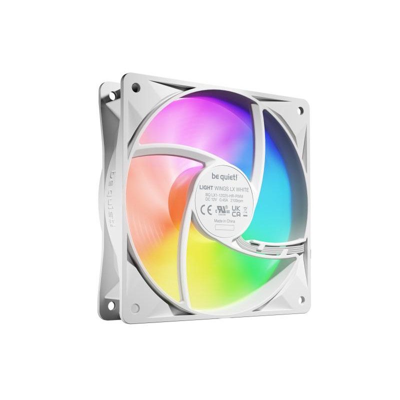 be quiet! Light Wings LX 120 mm PWM | Ventilateur PC ARGB high-speed White, Pack de 3 · Ventilateur Boitier · Informat Sys... (image 4)